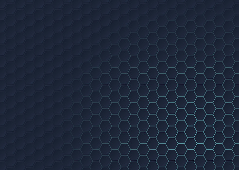 Abstract hexagon gradient illustration background