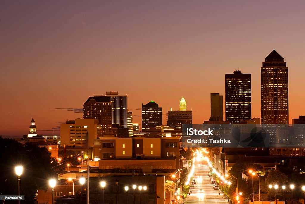 Des Moins horizonte - Foto de stock de Des Moines - Iowa libre de derechos