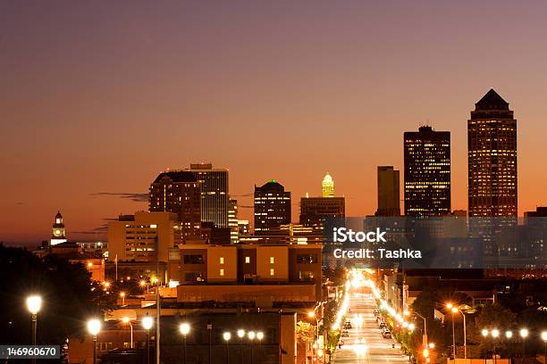 Des Moins Panoramę - zdjęcia stockowe i więcej obrazów Des Moines - Stan Iowa - Des Moines - Stan Iowa, Panorama miasta, Stan Iowa