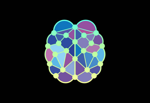 istock Modern and simple logo design for a brain, Brain logo icon sign symbol. 1469612395