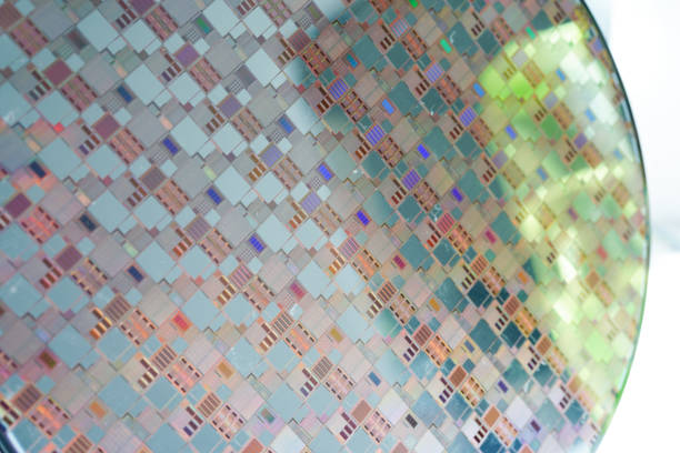 istock Silicon wafer for manufacturing semiconductor of integrated circuit. 1469616799
