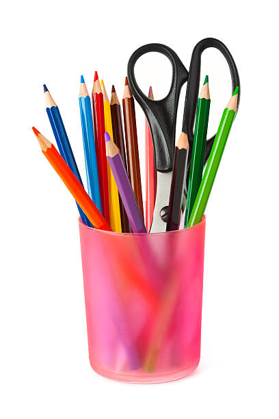 istock Pencils and scissors in glass 146961697
