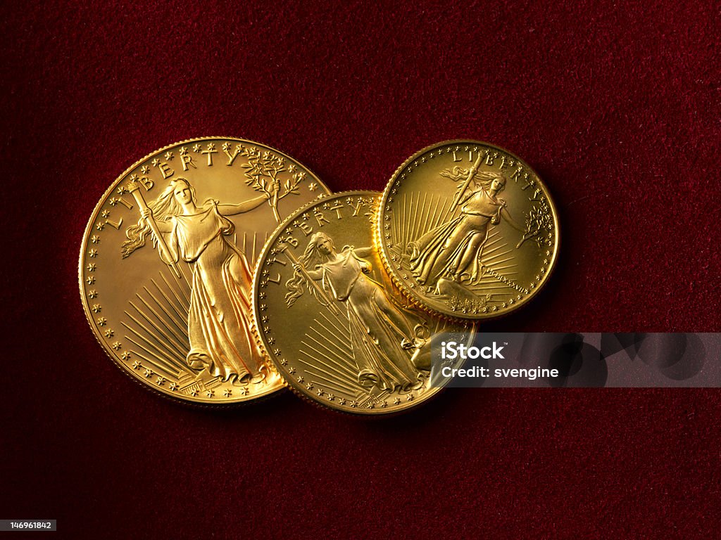 Moedas de ouro - Foto de stock de Conceito royalty-free