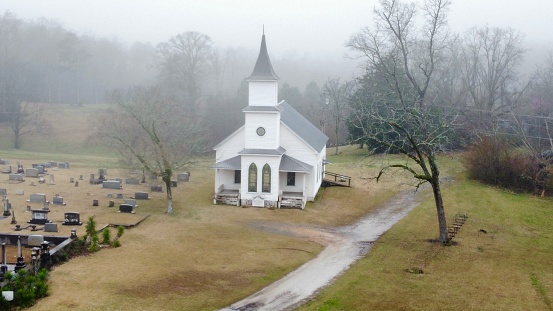 Old Church built in 1836 located outside Rockford Al.
