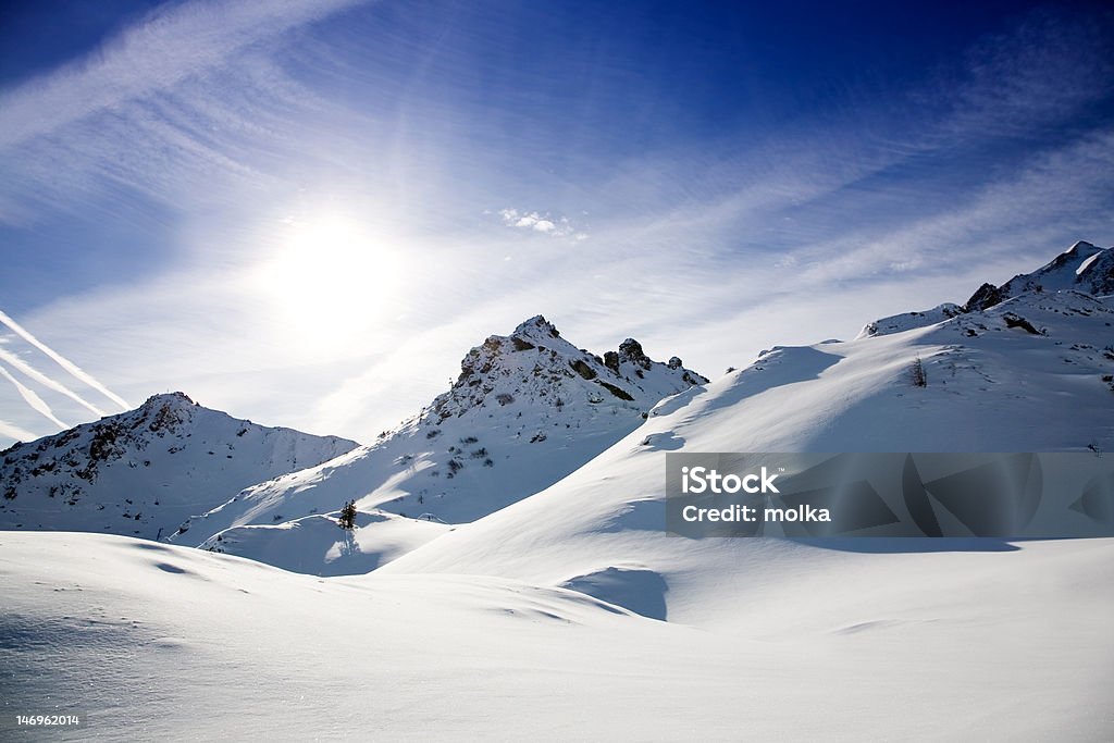 Alpy zimą - Zbiór zdjęć royalty-free (Alpy)