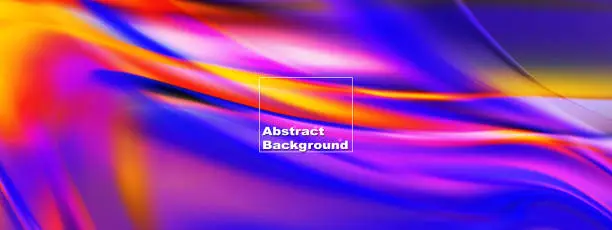 Vector illustration of Abstract background of paint in multi colorful effects