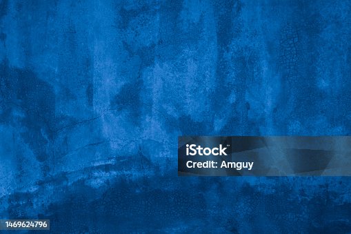 istock Old wall pattern texture cement blue dark abstract  blue color design are light with black gradient background. 1469624796