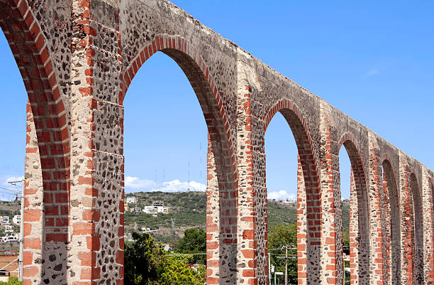 Queretaro's Los Arcos stock photo