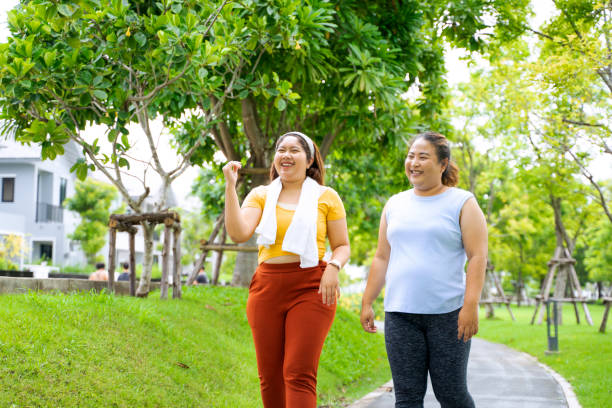 istock Group of people are going to work out at the park. 1469637948