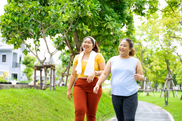 istock Group of people are going to work out at the park. 1469637949