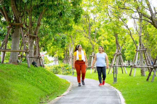 istock Group of people are going to work out at the park. 1469637952