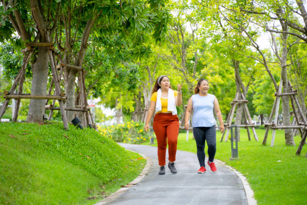 istock Group of people are going to work out at the park. 1469637953