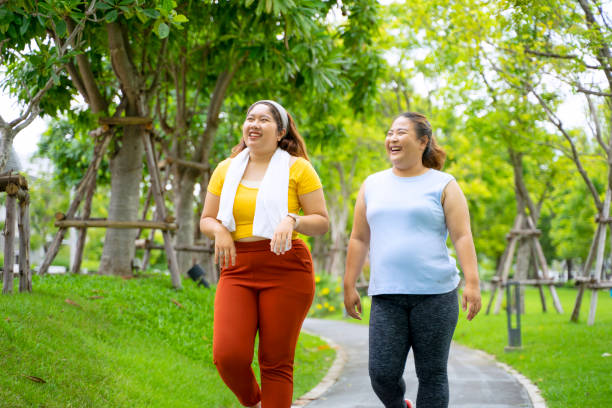 istock Group of people are going to work out at the park. 1469637963