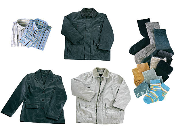 istock Set of color clothes isolated 146963816