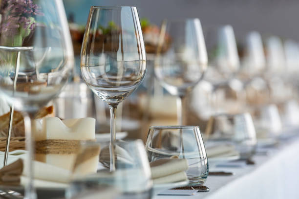 istock crystal glasses on a served table in a restaurant 1469640945