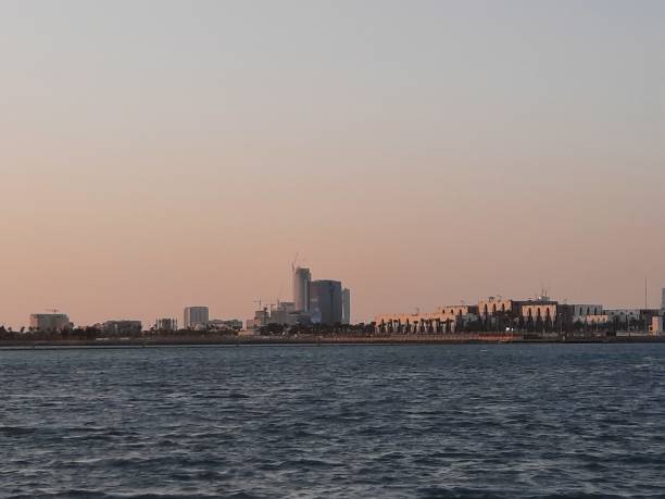 istock Beautiful evening and colorful sunset at Jeddah, Corniche, Saudi Arabia. 1469644871