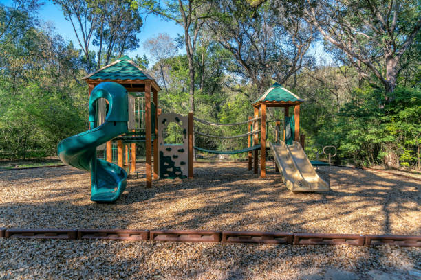 istock Austin, Texas- Playground on a forest community park 1469648340