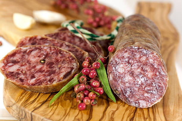 istock Pepper Salami with garlic 146965091