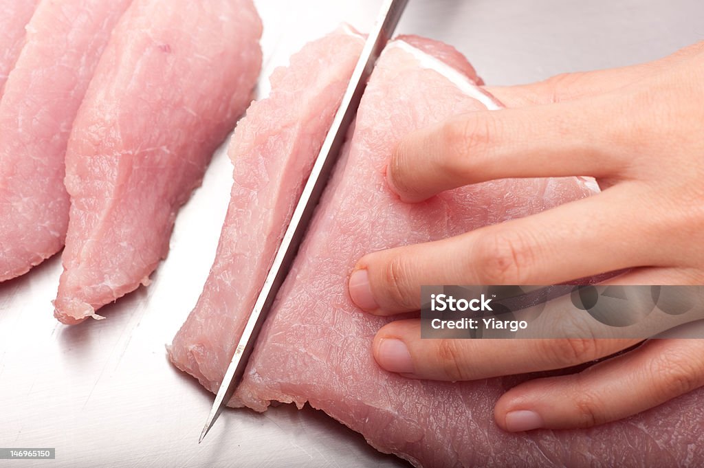 cuting fillets Animal Muscle Stock Photo