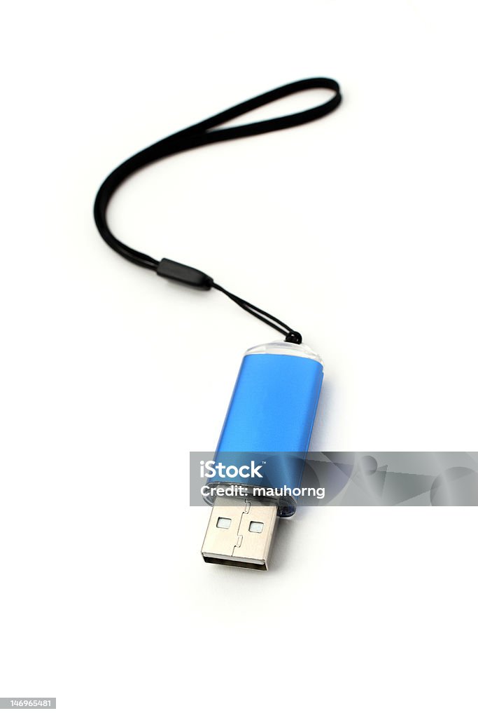 Pen Drive USB - Foto de stock de Azul royalty-free