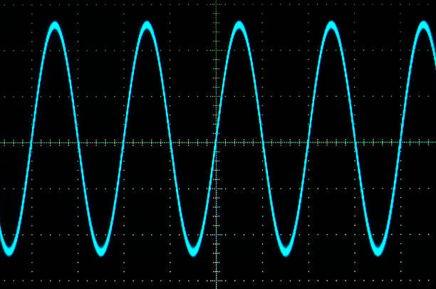 azul onda sinusoidal - oscillation imagens e fotografias de stock