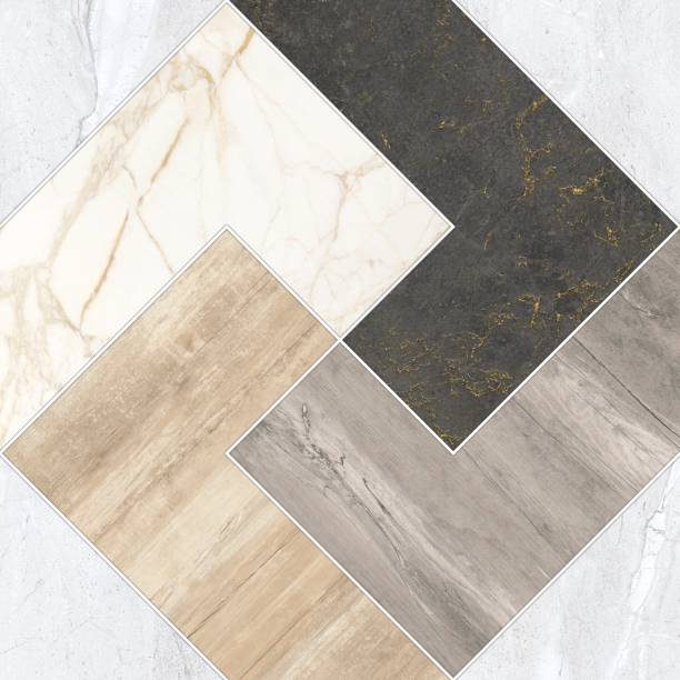 istock Wood and Marble Pattern Texture Used For Interior Exterior Ceramic Wall Tiles And Floor Tiles. 1469655754