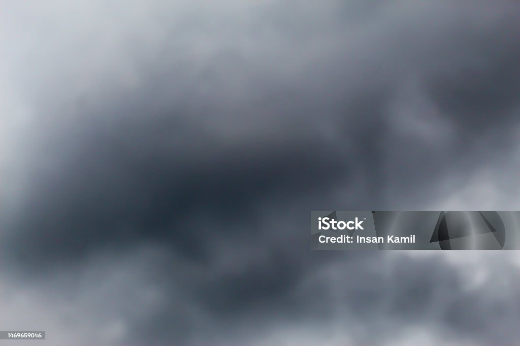 To Overcast Dark Overcast Clouds Due To Thunderstorms And Rain Stock Photo ...