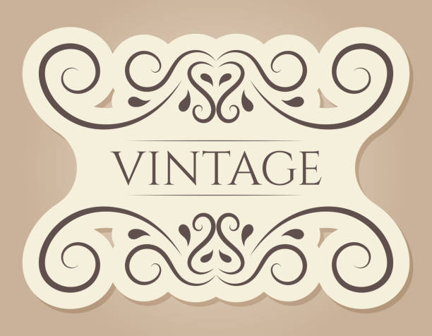 istock Vector vintage frame with swirls ornament. Isolated banner in old victorian style. 1469659312
