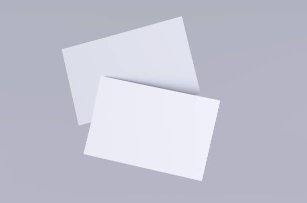 istock Business cards on gray background 1469659396
