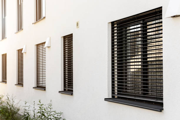 istock Roller Blinds on Windows of Modern House 1469661827