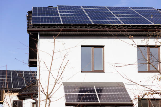 istock Solar panels installed on Canopy and roof 1469662294