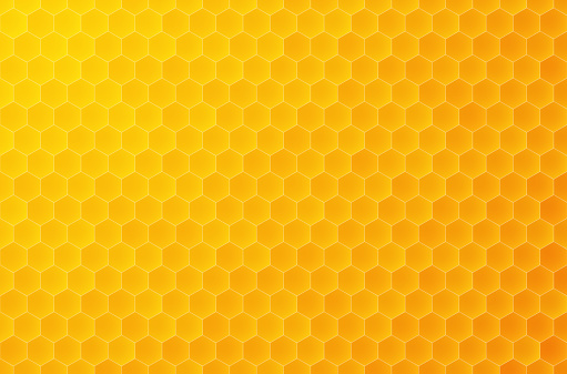 Honeycomb background. Editable stroke. Contains transparency.  Layered and grouped for easy editing. This illustration is designed to make a smooth seamless pattern if you duplicate it vertically and horizontally to cover more space.