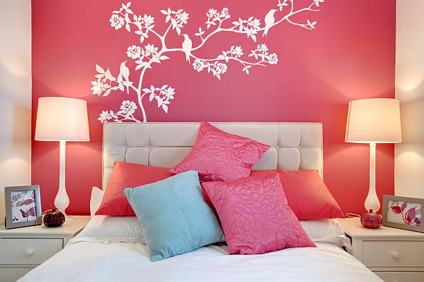 Bedroom Style Stock Photo - Download Image Now - Mural, Bedroom, Domestic  Room - iStock