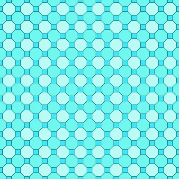 Vector illustration of Seamless geometric pattern with editable stroke