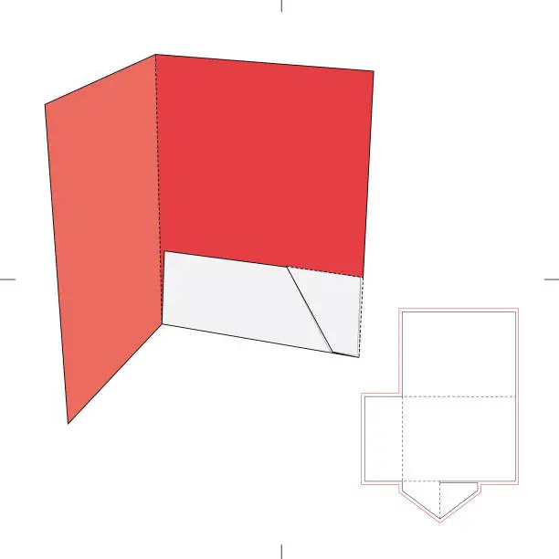 Vector illustration of Custom File Folders