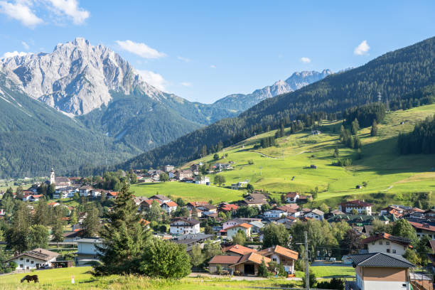 istock Alpine village in spring 1469667658