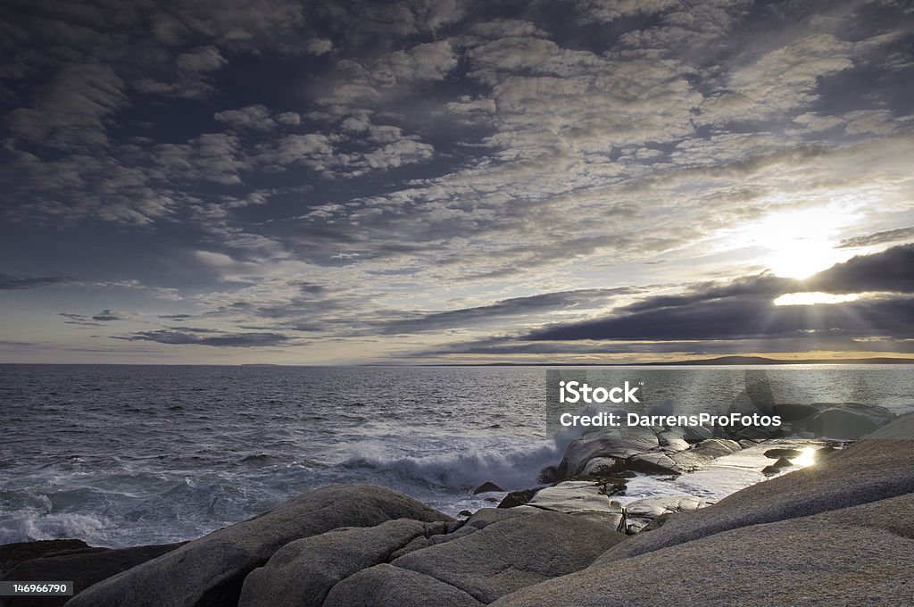 Meer bei Sonnenuntergang - Lizenzfrei Abenddämmerung Stock-Foto