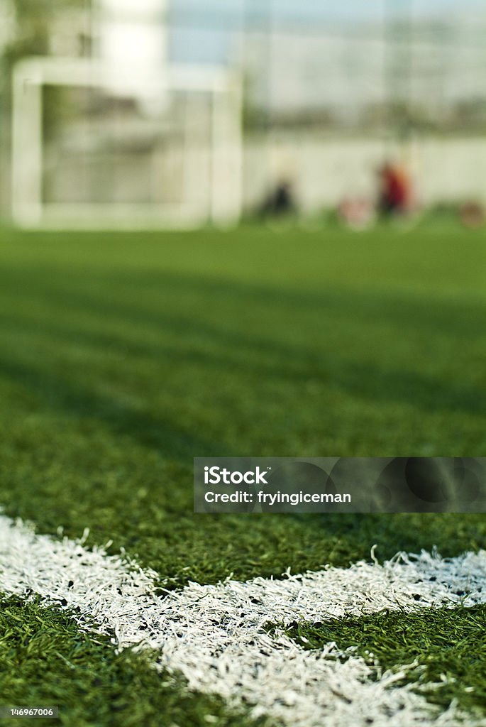 Terrain de football - Photo de Blanc libre de droits