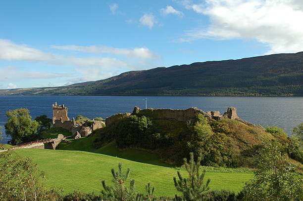Urquhart Castle And Loch Ness, Scotland. Urquhart Castle and Loch Ness, Scotland, UK. drumnadrochit stock pictures, royalty-free photos & images