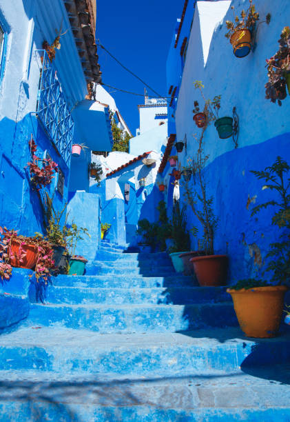istock Blue street in Chefchaouen in Morocco 1469672361