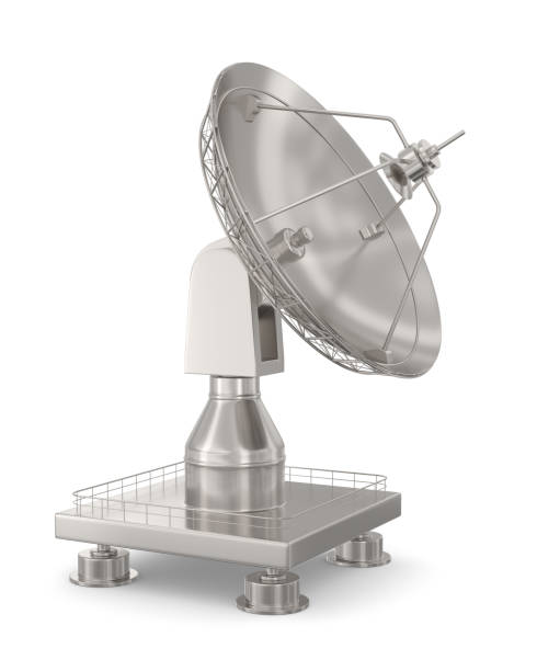 istock satellite dish on white background. Isolated 3D illustration 1469672978