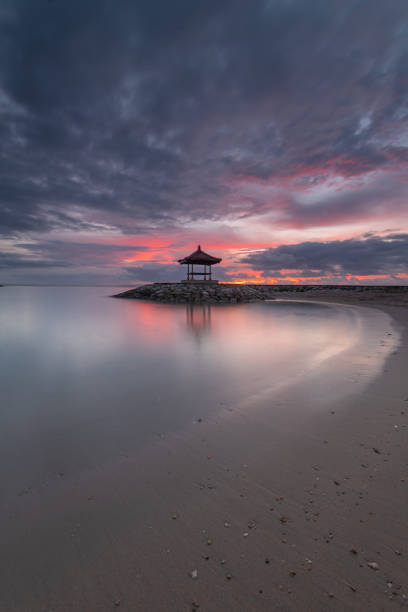 istock Sunrise at Sanur beach, Bali 1469674030