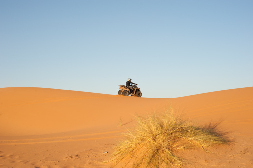 quad bike in the desert