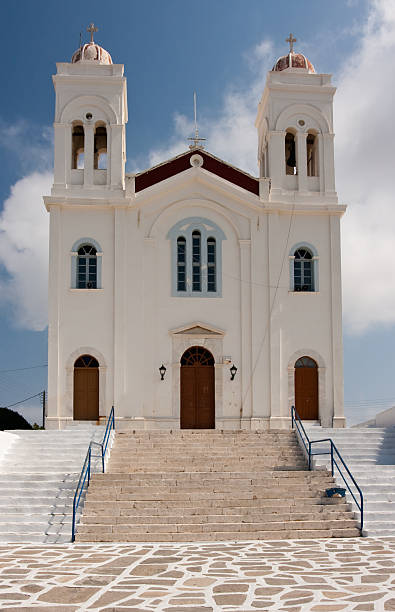 istock Greek Church on a Hill 146968057