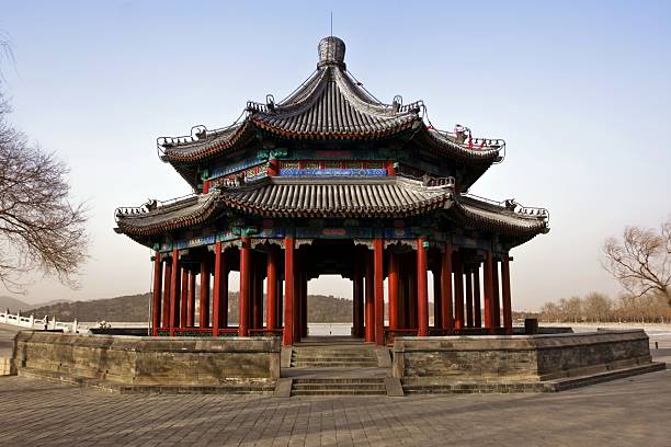 Chinese Pavilion in the Summer Palace stock photo