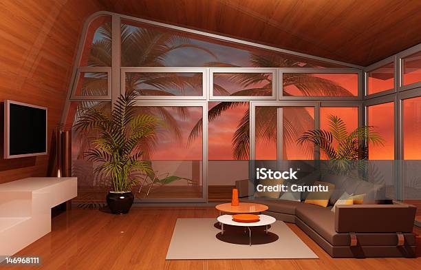 Modern Interior Stock Photo - Download Image Now - Living Room, Three Dimensional, Tropical Climate