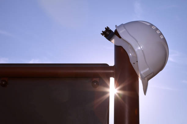 istock A protective helmet to protect a person's head. 1469682744