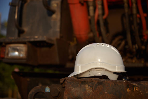 istock A protective helmet to protect a person's head. 1469682965