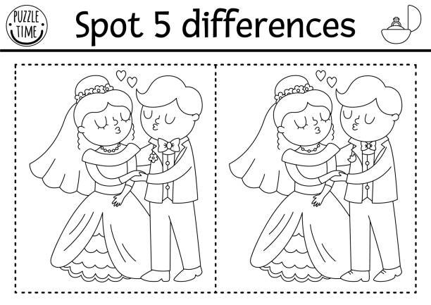 1,500+ Wedding Coloring Books Stock Illustrations, Royalty-Free Vector  Graphics & Clip Art - iStock