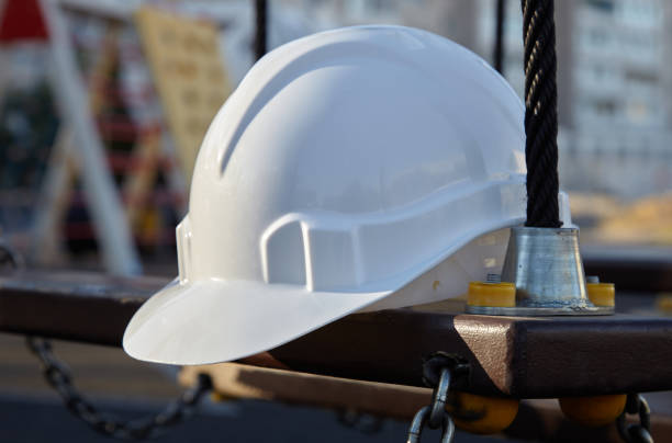 istock A protective helmet to protect a person's head. 1469683225